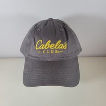 Cabelas Club Mens Hat Cap Strapback Gray Adult Baseball Hunting Fishing - $12.98