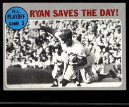 1970 Topps #197 N.L Playoff Game 3 - Ryan Saves the Day! NLCS VG-B106R1 - £31.19 GBP