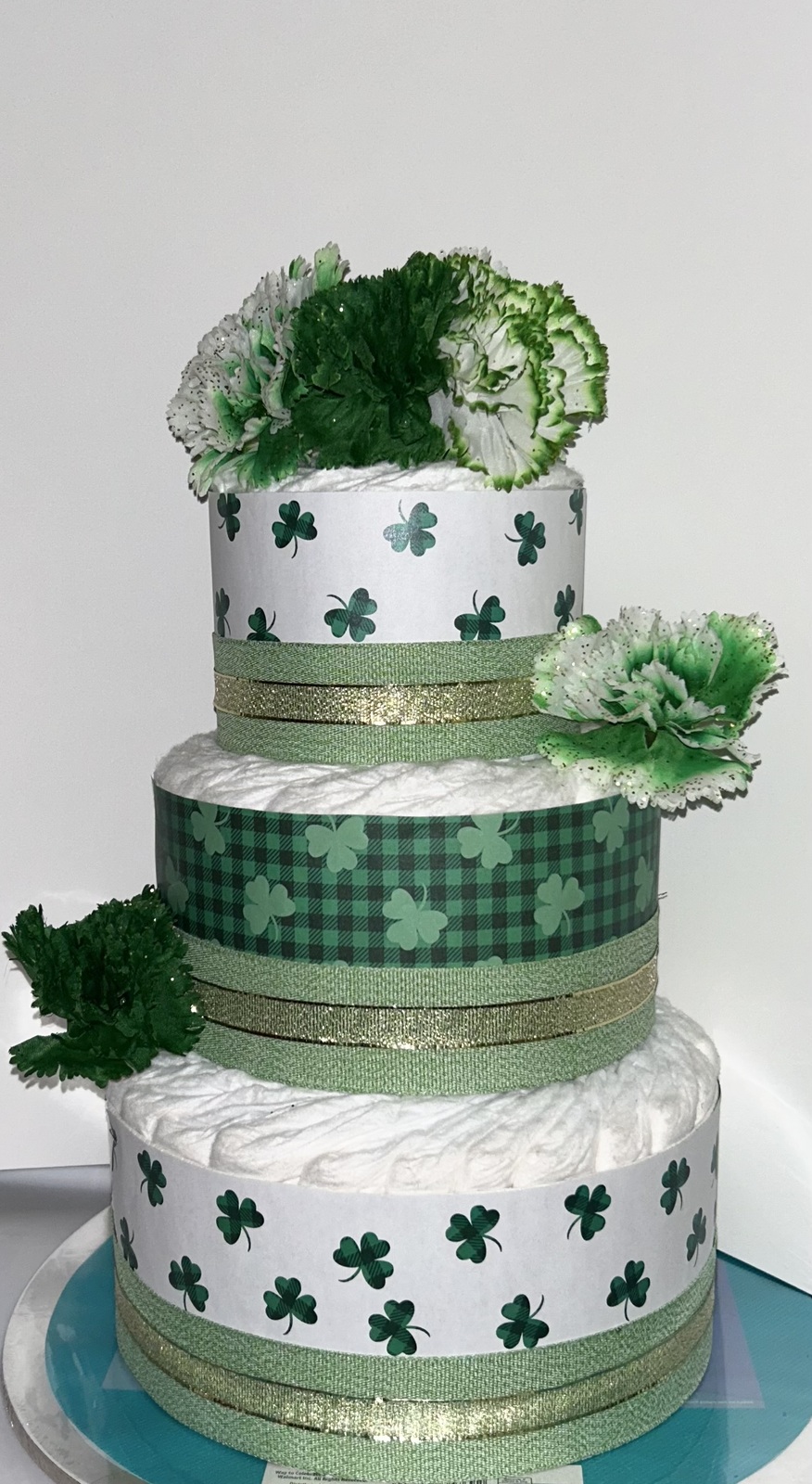 Primary image for Saint Patrick’s Day A Little Lucky Charm Is On The Way Baby Shower Diaper Cake
