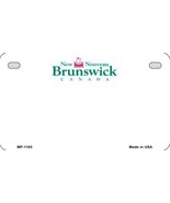 New Brunswick Province Background Metal Novelty Motorcycle License Plate - £15.14 GBP