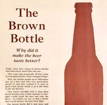 1961 Schlitz Brewing Company Brown Bottle Beer Advertisement Brewery HM2P - $29.99