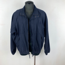 Chaps Ralph Lauren Men's Raincoat Jacket Waterproof Full Zip Navy Blue Size XL - $24.74