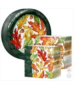 Artstyle Paper Plates Napkins Multicolor 200-Count Fall Leaves Autumn Ha... - $1,068.99 MXN