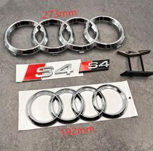 Chrome Audi 273mm Front Rings  192 Rear Rings  S4 Rear Emblem  S4 Grille... - $84.99