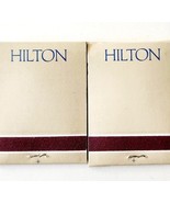 Hilton Hotel Matches Matchbooks Lot Of 2 Vintage Advertisement Accommoda... - $367.78 MXN