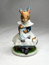Lucinda The Woodmouse Family Mouse Figurine Franklin Mint Vintage 1985 fp - $12.74