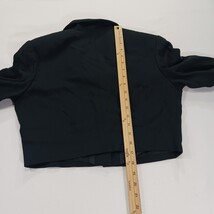 Ann Tjian for Kenar Women’s Black 2-Button Cropped Blazer Jacket Size 8 image 4