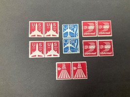 Lot Of 6 U.S. Postage Stamps Line Pairs Airmail C52, 72, 78, 79 MNH FG - £19.18 GBP