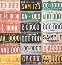 1966 New State License Plates Advertisement Vintage Automobilia Supply D... - $19.99