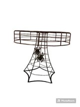 New! Halloween Spider Wire Pedestal Cake Stand Riser Tier Tray Baking De... - $19.35