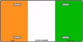 Cote D Ivoire Flag Novelty 6&quot; x 12&quot; Metal License Plate Sign - £4.70 GBP