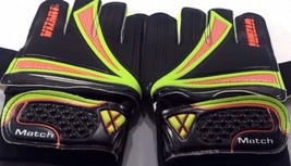 VIZA-800046-Vizari Junior Match Glove, Black/Orange/Green, Size 8 - $10.95