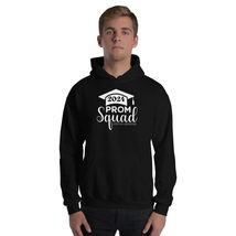 2024 Prom Squad Proud Grandma Graduation Unisex Hoodie Black - £29.02 GBP+