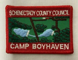 Vintage Boy Scout Schenectady county Council Camp Boyhaven Patch  - £4.31 GBP