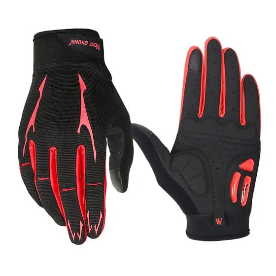 WEST BI  Cycling Gloves GEL Liquid  Palm Non-slip  Full Finger Bicycle Glove Hal - £112.96 GBP