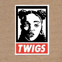 Twigs - Vinyl Sticker 2.5&quot; x 1.75&quot; Pop Rock Band Waterproof Durable Sunproof - £2.99 GBP