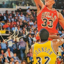 RARE 1989 &quot;Scottie Pippen&quot; Chicago Bulls Magic Johnson Sports Illustrated Poster - £144.24 GBP