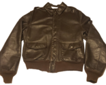 AVIREX Type A-2 Vtg USA (Size 44/L) ARMY AIR FORCE Brown Leather BOMBER ... - $184.99