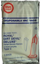Dirt Devil Upright Vacuum Cleaner C Bags RO-700147 - $7.95