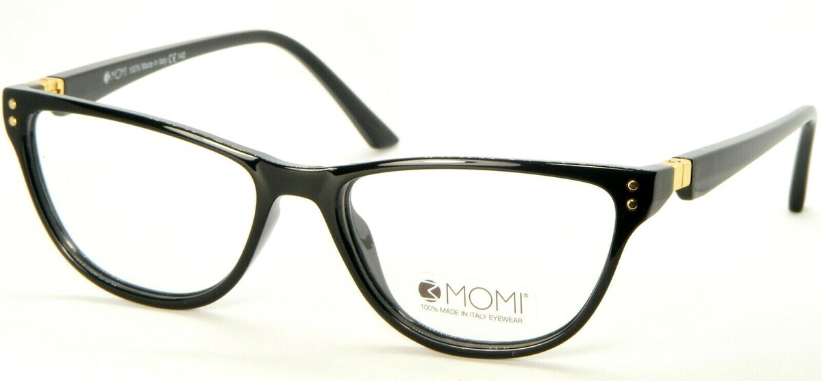 Nuovo 3MOMI 7080 01 Nero Lucido Vista Occhiali Plastica Telaio 54-17-140... - $86.37