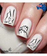 Foot Fetish Adult Nail Art Decal Sticker - $6.26 CAD