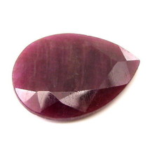 7.6Ct Natural Untreated Ruby Pear Cut Faceted Gemstone - £38.17 GBP