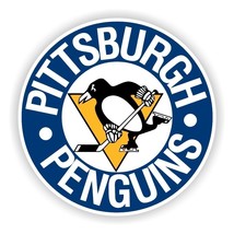 Pittsburgh Penguins (Blue) Round Decal / Sticker Die cut - £3.10 GBP+