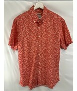 Jos a Banks Slim Fit Orange Tropical Shells Size Large  Slim Fit Shirt - $35.23 CAD