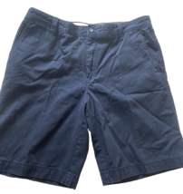 Izod Saltwater Chino Shorts Size 36 Mens Dark Navy Blue 100% Cotton Pockets - £28.99 GBP