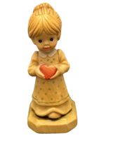 ANRI Club Sarah Kay Wood Carved Love Girl Figurine Signed 1994 Ulrich Bernardi - £21.01 GBP