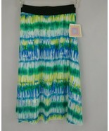 NWT LuLaRoe Lola Sheer Blue, Green, &amp; White Tie Dye Skirt Size XS - $21.55 CAD