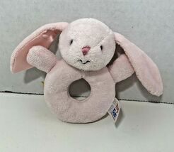 BUILD-A-BEAR Hug a Cub mini plush baby toy pink bunny rabbit rattle - $9.26