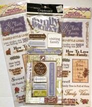 Vacation and Family Scrapbooking Stickers 3 Pack Lot Embellishments - $8.00
