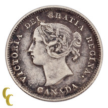 1901 Canada 5 Cent Silver Coin (VF) Very Fine Condition - £23.73 GBP