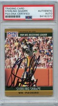 Sterling Sharpe 1990 NFL Pro Set AUTO card PSA Green Bay Packers Signed - £159.36 GBP