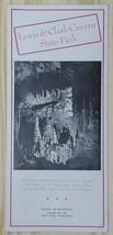 Lewis &amp; Clark Cavern State Park Montana USA Brochure Vintage Rocky Mount... - £3.61 GBP