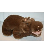 Hippo Puppet Hippopotamus Cascade Toy 13&quot; Plush Soft Toy Pink Mouth Ear ... - £37.07 GBP