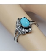 925 Sterling Silver - Southwestern  Turquoise Stone Ring Size  5.25 - £27.48 GBP