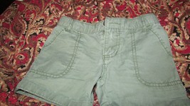 boys CARTER&#39;S 2T SHORTS olive green 2 front pockets belt loops zipper (b... - $2.97