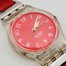 1995 Red Dial Swiss Swatch Lady Watch for Women, Ladies Swiss Swatch Red... - £44.70 GBP