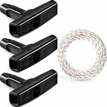 Pull Cord 10 M &amp; Starter Handle 3 for Chainsaw Mower Trimmer Edger Brush... - $14.90