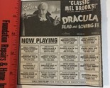 Dracula Dead &amp; Loving Movie Print Ad Advertisement Vintage Leslie Nielse... - $5.93