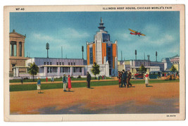 US 1933 A century of Progress VF Post Card  &quot; Illinois Host House &quot; - £1.74 GBP