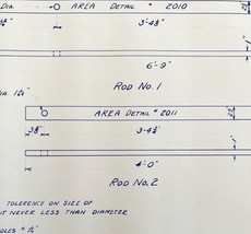 1950 Railroad Bangor Aroostook Standard Switch Roads 80 LB Blueprint F12... - $84.36