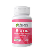 EZ Melts Biotin for Hair Skin Nails 5,000 mcg Sublingual Vitamins no wat... - $27.01 CAD