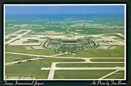 TAMPA INTERNATIONAL AIRPORT~AERIAL VIEW OF LAYOUT~TERMINAL &amp; RUNWAYS POS... - $4.53