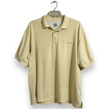 Columbia PFG Shirt Mens XL Yellow Polo Short Sleeve Vented Mesh Omni Shade Adult - £11.84 GBP