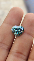 1Ct To 5Ct Dark Blue Color Heart Excellent Cut Loose Moissanite VVS Clarity - £20.13 GBP+