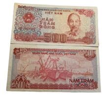 1988 Vietnam 500 Dong Banknote UNC - $2.15