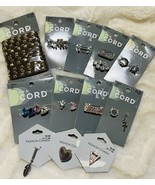 Lot Carded Jewelry Making Items Slide Charms Gold &amp; Silver Faux Leather ... - $33.55 CAD